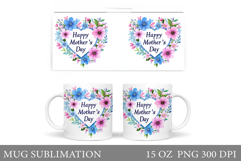 Mother's Day Mug Design. Mother's Day Sublimation Product Image 1