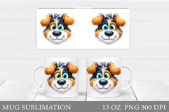 Cute Dog Mug Sublimation. Funny Dog Sublimation Product Image 1