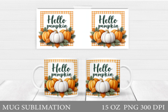 Pumpkin Mug Sublimation. Pumpkin Mug Design Product Image 1