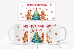 Christmas sublimation mug PNG design | Gingerbread man mug