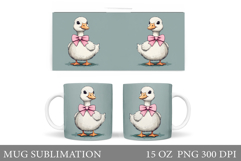 Cute Goose Mug Sublimation. Funny Goose Mug Design Product Image 1