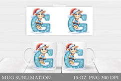 Letter G Mug Sublimation. Christmas Mug Sublimation Product Image 1