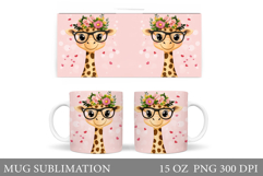 Cute Giraffe Mug Design. Cute Giraffe Sublimation Product Image 1