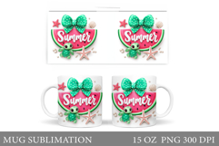 Summer Mug Sublimation. Watermelon Mug Design Product Image 1