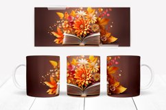 3D Book Flower Sublimation Mug Set, Floral Book Wrap Bundle Product Image 9