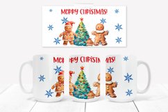 Christmas gingerbread man mug wrap Product Image 1