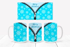Christmas mug wrap 15 Oz | Christmas snowflake mug