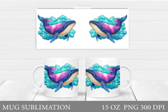 Whale Mug Design. Whale Sublimation Product Image 1