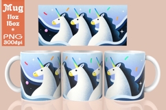 Three Unicorns Sublimation Wrap Product Image 1