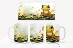 Frog flower mug sublimation | Animal sublimation mug