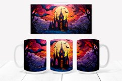 Halloween mug design | Halloween haunted house sublimation