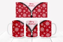 Christmas snowflake mug sublimation wrap 15 Oz 