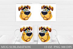 Cute Dog Mug Sublimation. Cute Dog Sublimation Product Image 1