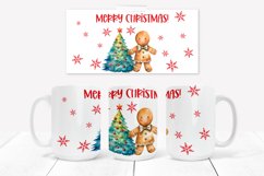Christmas gingerbread man mug wrap PNG design Product Image 1