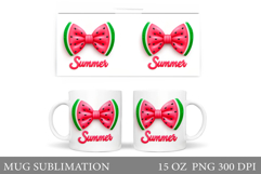 Summer Bow Mug Design. Summer Sublimation Product Image 1