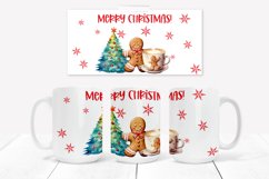 Christmas gingerbread man mug wrap sublimation