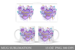 Mother's Day Mug Design. Mother's Day Sublimation Product Image 1