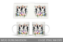 Easter Bunny Mug Design. Bunny Easter Mug Wrap Sublimation Product Image 1