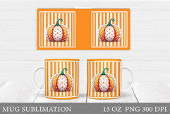 Pumpkin Mug Design. Pumpkin Mug Sublimation Product Image 1