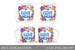 Mother's Day Mug Design. Mother's Day Sublimation Product Image 1