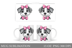 Cute Dog Mug Sublimation. Cute Dog Sublimation Product Image 1