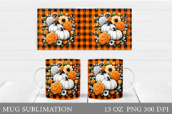 Pumpkin Mug Sublimation. Pumpkin Mug Design Product Image 1
