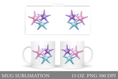 Starfish Mug Design. Starfish Sublimation Product Image 1