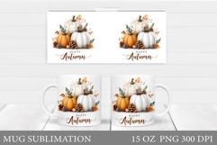 Pumpkin Mug Design. Pumpkin Mug Sublimation Product Image 1