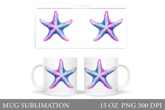 Starfish Mug Design. Starfish Sublimation Product Image 1
