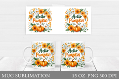 Pumpkin Mug Design. Pumpkin Mug Sublimation Product Image 1