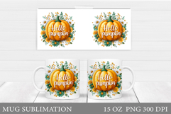 Pumpkin Mug Design. Pumpkin Mug Sublimation Product Image 1