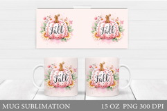 Pumpkin Mug Sublimation. Pumpkin Mug Design Product Image 1