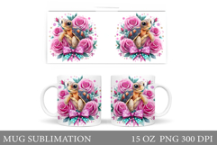 Cute Turtle Mug Design. Sea Turtle Sublimation Product Image 1