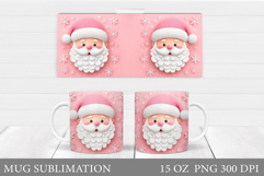Santa Claus Mug Design. Christmas Mug Sublimation Product Image 1