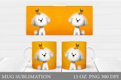 Cute Dog Mug Sublimation. Cute Dog Sublimation Product Image 1