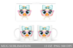 Cute Duck Mug Design. Cute Duck Mug Sublimation Product Image 1