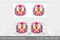 Chicken Mug Design. Funny Chicken Mug Sublimation Product Image 1