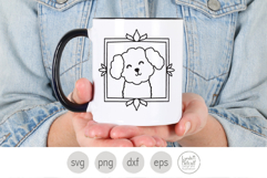 Bichon Frise Doodle SVG, Bichon Puppy PNG for Sublimation Product Image 3
