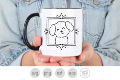Bichon Frise Doodle SVG, Bichon Puppy PNG for Sublimation Product Image 3