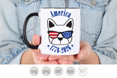 Patriotic Dog in Sunglasses Svg. America 1776 to 2026 Png Product Image 3