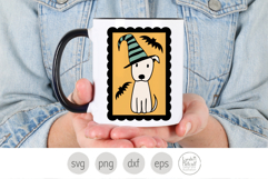 Halloween Dog with Bats Svg, Witch Puppy Clipart Png Product Image 4