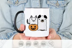 Ghost Pets, Halloween Pets svg, Cat and Dog Svg Product Image 3