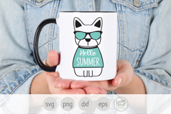 Hello Summer French Bulldog Svg, Dog in Sunglasses Product Image 2