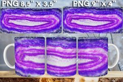 Agate Geode Mug Sublimation wrap 11oz 15oz Product Image 3