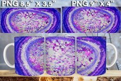 Agate Geode Mug Sublimation wrap 11oz 15oz Product Image 9