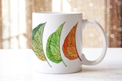 Mugs Autumn Leaves watercolor sublimation