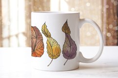 Mugs Autumn Leaves watercolor sublimation