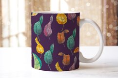 Mugs Autumn Leaves watercolor sublimation 