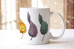 Mugs Autumn Leaves watercolor sublimation