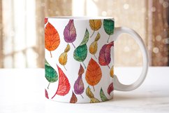 Mugs Autumn Leaves watercolor sublimation 